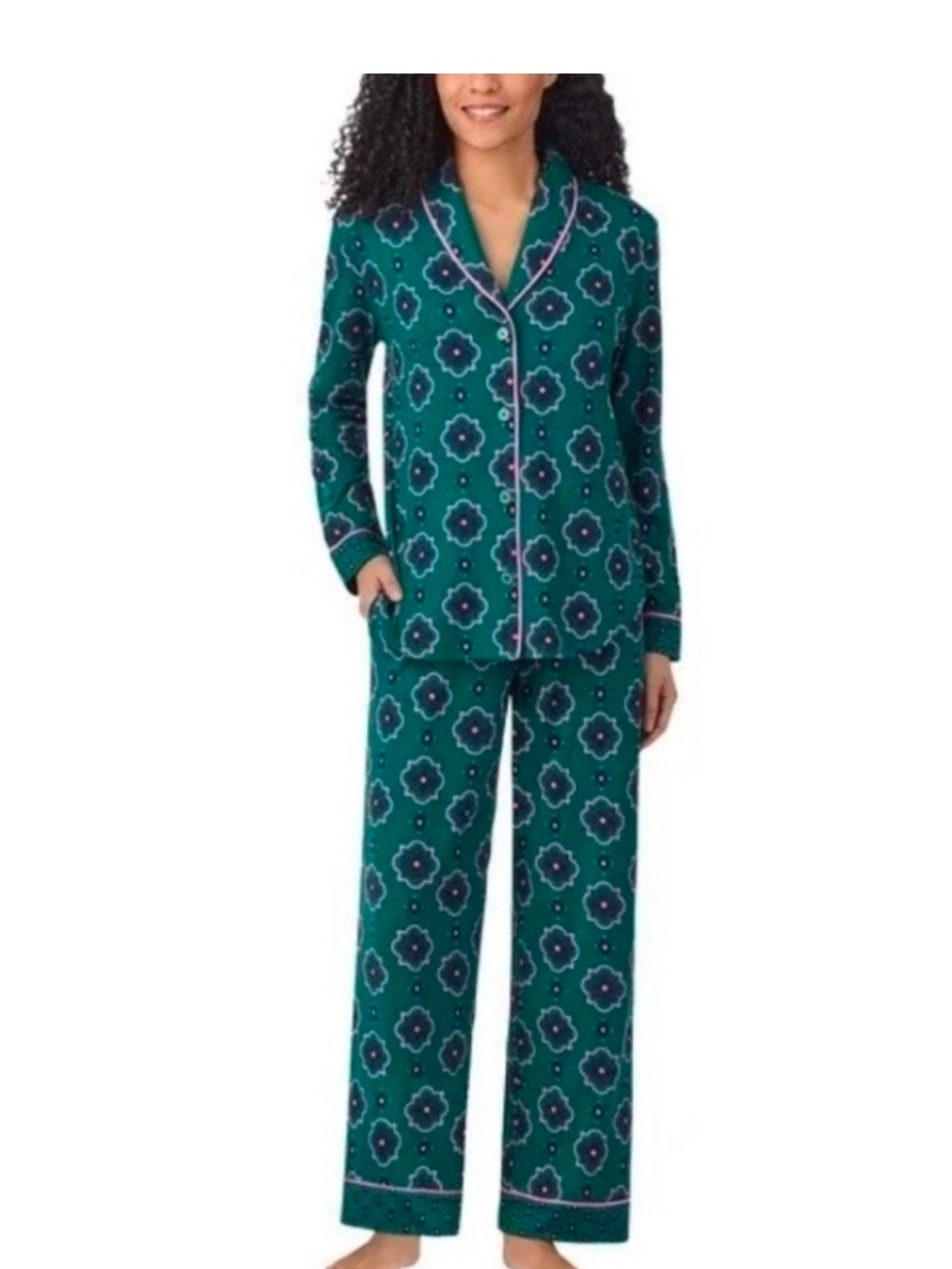 Geo Print Green and pink Pajamas